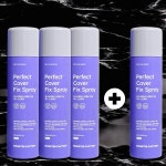 [3+1] 몬스터팩토리 퍼펙트 커버 픽스 스프레이 탈모 새치 뿌리는 흑채 100g 4개 : THE초이스