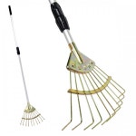 국산 2단 접이식 쇠갈퀴 낙엽 벌초 깔꾸리 갈쿠리 잔디갈퀴 레기 밭가는농기구 농기구갈퀴 : 코닛샵