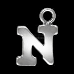 미제 은 알파벳 N 팬던트 참 장식 1개입 : 영진재료 비즈몰