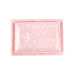 포장마차 감성 사각 접시 2종 (핑크) 멜라민 레트로 분식 식기 : OPEN주방