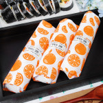 김밥 샌드위치 햄버거 포장지 유산지 코팅 시트러스 O30x30cm 100장 : 오렌지포장
