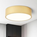모던 골드 라운드 조광 LED 플러시 마운트 천장 조명기구, 조명기구에 가까운 램프 현관 복도 침실 주방 홀 세탁실 옷장 욕실용 조명기구 Black... 