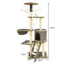 자 모던 스타일 액티브 하우스 가구 플레이 타워 멀티 레벨 고양이 나무 콘도 긁힘 포스트 포함 : 원구매
