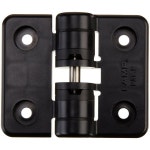 구멍이 있는 스가츠네의 램프 스가츠네 HGYJ50BL 폴리아세탈 디텐트 힌지 50mm 잎 높이 60mm 열린 너비 5파운드 인치 토크 블랙 : 비비드샵6