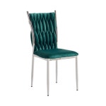 카페 유니크 벨벳 자이언트얀 사각 실버 체어 식탁의자 예쁜 상담의자 라운지 신혼집 : 온리큐