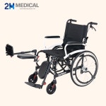 2H메디컬 거상형 라이트 휠체어 - 12.87kg 경량 알루미늄 수동 접이식 거상 장애인 휠체어(안티티퍼 포함) : 2H메디컬