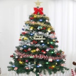 크리스마스 트리 아파트 풀 세트 전나무 추리 솔 오너먼트 미니 조형물 모루 나무 1.8m : 클로이하우스