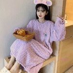 주식회사비케이 극세사 파자마원피스 빼꼼래빗vwx881 : 미미샵I
