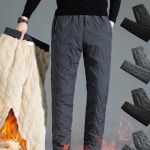 양털기모바지 기모패딩 조거 일자바지 방한 양털 아웃도어 낚시 현장근무복 농장 : 보민트레이딩