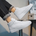 남성 베이직 통굽 키높이 하이탑 스니커즈 ZG-G7575 : 라운지 핏