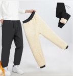 남성융털바지 양털안감 조거팬딩바지 아웃도어 낚시 농장 현장근무복 방한겨울바지 : 보민트레이딩