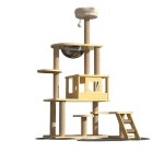 캣타워 대형 원목 고양이놀이터 크레인 호텔 반려묘 캣워커 알루미늄 고양이 스크래쳐 : 그린시즌