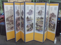 노빵 8폭 민화 그림 병풍 중고 경남양산서창 : 싸게 다팜