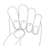 [참02] 씨앗 메탈참 (3 color, 3 size) 네일아트재료파츠 50pcs : 캔디스톤