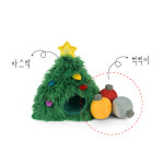 펫플레이 크리스마스 트리 강아지 장난감 삑삑이 바스락 노즈워크 : 플레이펫 공식스토어
