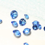 스와로브스키 1088 라운드스톤 - 사파이어 언포일, 3사이즈 (V컷) : 캔디스톤