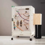 아크릴 앵무새장 조류 소형 사육장 케이지 날림장 모델 A : 북.스토어