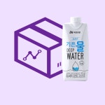 자연드림 종이팩 해양심층수 JUST 기픈물 500mL 30개 330mL 1L : 일동상사