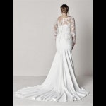 셀프 웨딩 연주 브라이덜 샤워 스냅 드레스 레이스 인어 플러스 슬림 사이즈-124 : 소우주shop