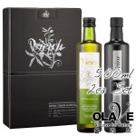 [올라브]유기농 블랙&그린 선물세트 500ml 2개입 / 냉추출 엑스트라버진 올리브오일 : 올라브코리아