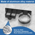 헤어 드라이어 거치대 벽걸이 욕실 스트레이트너 보관 도구 정리함 접착 변기 송풍기 : 은경몰