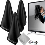 매직파이버 초대형 극세사 청소용 천 - TV, 스크린, 윈도우, 거울 등을 위한 프리미엄 : L비컴퍼니