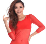 밸리댄스복 크리스탈 코튼 및 메쉬 밸리 댄스 탑 긴팔 9 가지 색상 섹시한 신상 : 레몬트리마켓09