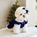 마리앤딩고 화이트 카라 벨벳 원피스 2colors : 르쁘띠숑