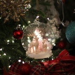 [비아케이스튜디오주식회사] 윈터 빌리지  스노우볼 LED 오너먼트 무드등 3종 : 핫트랙스