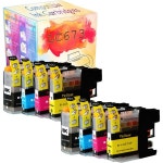 형제용 AOKLEY 호환 잉크 카트리지 교체 LC673 673 MFC-J2320 MFC-J2720 프린터 2 세트와 함께 작동합니다 2 sets : I비컴퍼니