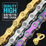 자전거체인링크 VG 스포츠 자전거 체인 M 산악 도로 부품 116/126 링크 6 7 8 9 10 11 12 단 속도 8s 9s 10s 11s 1 개 : 썸마켓09