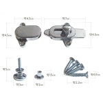 공용 화장실용 큐비클 잠금장치 칸막이 도어 빗장 잠금쇠 설치세트 : 하이우리마트