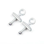 자전거체인링크 고정 기어 자전거 체인 조정 볼트 단일 속도 텐셔너 조정기 2 개 : 썸마켓09