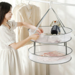 세탁 건조망 의류 접이식 대형 세탁망 원형 건조대 : 대세공간