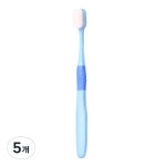 팡팡카트 블루 앤 화이트 미세모 칫솔 블루 1개입 5개 : 캡틴101