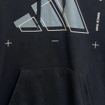 ADIDAS 아디다스 삼선 프린팅 후드티 | L 블랙 A91 4-1121-042 : Warmblack