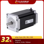 Cloudray-Nema23 스테퍼 모터 57mm 2 상 300Ncm 5A 4 리드 케이블 3D 프린터 CNC 조각 밀링 머신 : 레오 유통