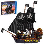해적 해군 정부 군함 해적선 떼샷 디오라마 호환 브릭 블럭 피규어 굿즈 테크니컬 피에르 킹덤 빌딩 블록 워크래프트 범선 모델 장난감 어린이... 