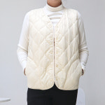 남녀공용 브이넥 경량 정장 패딩 퀼팅 조끼 이너 빅사이즈 베스트 : 다이렉트스토어