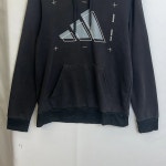 ADIDAS 아디다스 삼선 프린팅 후드티 | L 블랙 A91 4-1121-042 : Warmblack