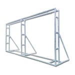 아리 포토존거치대 웨딩 광고 대형 현수막 거치대 디스플레이 입간판 신형 방풍 지지대 3x6 : 아리라이프