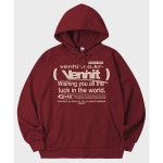 벤힛 VENHIT WISHING 후드티 버건디 : 오잉크샵
