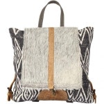 Myra Bag Grizzle 소가죽 업사이클 캔버스화 백팩 S 1205 : 이컴플랜10