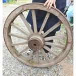 95cm 나무바퀴 1점 엔틱 마차바퀴 장식용바퀴 옛날 수레바퀴 : 6090추억상회