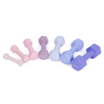 아이워너 PVC 뷰티 육각 덤벨 미용 아령 1.5kg, 2개, 파스텔핑크 : 아리프 스포츠