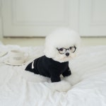 어도러블독 피치 기모 터틀넥 블랙 : 어도러블독