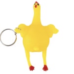 누르면 계란을 낳는 재미있는 암탉 닭 치킨 키 체인 : 오르막집