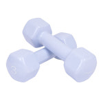 아이워너 PVC 뷰티 육각 덤벨 미용 아령 3kg, 2개, 스카이블루 : 아이워너 공식몰