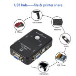 스틱pc 미니피씨 PzzPss USB KVM 스위치 박스 2 포트 VGA SVGA 2.0 마우스 스위처 키보드 1920x1440 스플리터 공유 : 돈나무유통