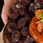 찰 순대 옛날 토종 백 김치 누드 땡초 모듬 순대 400g : 집에서 먹자